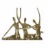 Figură Decorativă DKD Home Decor 25 x 9,8 x 44,5 cm Negru Auriu* Balerină Romantic