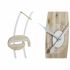 Ceas de Perete DKD Home Decor Alb Natural Fier Lemn MDF 61 x 4,5 x 66 cm (2 Unități)