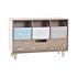 Casetă de Bijuterii DKD Home Decor Lemn Maro Turquoise 34 x 14 x 24 cm