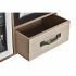 Organizator multifuncțional DKD Home Decor Metal Geam Lemn MDF 30 x 10 x 29 cm Bucătărie