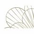 Ceas de Perete DKD Home Decor Floare Auriu* Metal (57 x 4 x 57 cm)