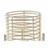 Set de ghivece DKD Home Decor Alb Maro Natural Metal Ratan 21 x 21 x 77 cm (2 Unități)