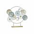Figură Decorativă DKD Home Decor Oglindă Auriu* Metal (44 x 8 x 46 cm)