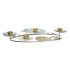 Candelabru DKD Home Decor Oglindă Auriu* Metal Mentă Nufăr (54 x 33 x 8 cm)