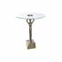 Masa laterală DKD Home Decor Geam Auriu* Aluminiu 46 x 46 x 57 cm