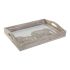 Tavă pentru gustari DKD Home Decor Gravare 40,5 x 30,5 x 7 cm Elefant Maro Indian
