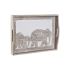 Tavă pentru gustari DKD Home Decor Gravare 40,5 x 30,5 x 7 cm Elefant Maro Indian