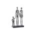Figură Decorativă DKD Home Decor Argintiu Negru Rășină Modern Familie (26 x 11,5 x 41,5 cm)