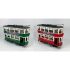 Figură Decorativă DKD Home Decor Roșu Verde Tren Vintage 28 x 9 x 20 cm (2 Unități)