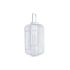 Lucerna DKD Home Decor Geam Alb Bambus (28 x 28 x 47 cm)