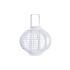 Lucerna DKD Home Decor Geam Alb Bambus (35 x 35 x 29 cm)