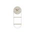Ceas de Perete DKD Home Decor Natural Metal MDF Alb (25,5 x 11,5 x 71 cm)