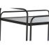 Servírovací vozík DKD Home Decor Negru Metal Geam 60,5 x 40,5 x 75,5 cm