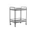 Servírovací vozík DKD Home Decor Negru Metal Geam 60,5 x 40,5 x 75,5 cm