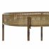 Masa laterală DKD Home Decor 59 x 59 x 50 cm Natural Metal