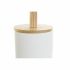 Perie pentru toaletă DKD Home Decor 10 x 10 x 38 cm Natural Alb Gresie