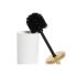 Perie pentru toaletă DKD Home Decor 10 x 10 x 38 cm Natural Alb Gresie