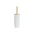 Perie pentru toaletă DKD Home Decor 10 x 10 x 38 cm Natural Alb Gresie