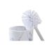Perie pentru toaletă DKD Home Decor Alb Natural Metal Rășină Cauciuc Marmură Scandi 30 x 40 cm 10,3 x 10,3 x 38 cm