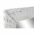 Oglindă de perete DKD Home Decor Alb Cottage Împletitură 87 x 4 x 147 cm