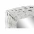 Oglindă de perete DKD Home Decor Alb Cottage Împletitură 53,5 x 4 x 62,5 cm