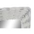 Oglindă de perete DKD Home Decor Alb Cottage Împletitură 53,5 x 4 x 62,5 cm