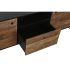 Mobilă TV DKD Home Decor 144,5 x 40 x 51 cm Negru Portocaliu Lemn Reciclat Pin
