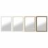 Oglindă de perete DKD Home Decor Maro Negru Gri închis Fildeș 70 x 2 x 97 cm (4 Unități)