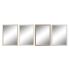 Oglindă de perete DKD Home Decor Alb Maro Gri 56 x 2 x 76 cm (4 Unități)