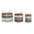 Set de Coșuri DKD Home Decor 49 x 49 x 57 cm Bambus Boho