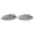 Decorațiune pentru Centrul Mesei DKD Home Decor 43 x 36 x 9 cm Albastru Verde 45 x 36 x 9 cm Frunza a unei plante