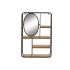 Raft DKD Home Decor Lemn Metal Lemn MDF 39,5 x 13,5 x 60 cm