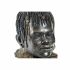 Figură Decorativă DKD Home Decor Negru Bej Colonial Africană African 26 x 20 x 42 cm (2 Unități)