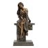 Figură Decorativă DKD Home Decor 17 x 11 x 32,50 cm Femeie Cupru