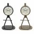 Stolní hodiny DKD Home Decor 17 x 8 x 31 cm Negru Auriu* Fier PVC Loft (2 Unități)