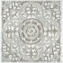 Decorațiune de Perete DKD Home Decor Alb Mandala Lemn MDF (60 x 2 x 60 cm)