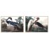 Tablou DKD Home Decor Pasăre Oriental 123 x 4,5 x 83 cm (2 Unități)