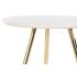 Set de 2 mese DKD Home Decor Alb Negru Auriu* 46 x 46 x 45 cm