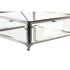 Casetă de Bijuterii DKD Home Decor Transparent Argintiu Metal Geam 25 x 21 x 10 cm