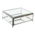 Casetă de Bijuterii DKD Home Decor Transparent Argintiu Metal Geam 25 x 21 x 10 cm