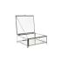 Casetă de Bijuterii DKD Home Decor Transparent Argintiu Metal Geam 25 x 21 x 10 cm