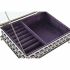 Casetă de Bijuterii DKD Home Decor Geam Metal (24 x 18 x 7 cm)