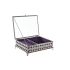 Casetă de Bijuterii DKD Home Decor Geam Metal (24 x 18 x 7 cm)
