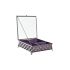 Casetă de Bijuterii DKD Home Decor Geam Metal (22 x 22 x 7 cm)