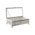 Casetă de Bijuterii DKD Home Decor Geam Argintiu Metal (25,5 x 12,5 x 7,5 cm)