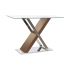 Console DKD Home Decor Transparent Argintiu Maro închis Geam Oțel 120 x 40 x 75 cm