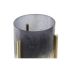 Suport de Lumânări DKD Home Decor 10 x 10 x 23 cm Geam Auriu* Metal Bicolor