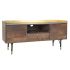Mobilă TV DKD Home Decor Maro închis Metal Lemn de mango (130 x 45 x 60 cm)