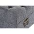 Cufăr de depozitare cu scaun DKD Home Decor Albastru Metal Poliester MDF (121 x 42 x 53 cm)