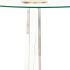 Masa laterală DKD Home Decor Auriu* Metal Acrilic (42 x 42 x 60 cm)